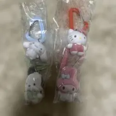 サンリオキャラクターズカラフルカラビナ マスコットチャーム4個セット