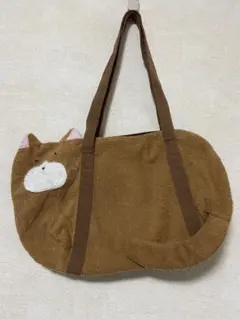 飛行船CARA 猫型トートバッグ ブラウン