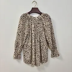 フレディエミュ ヒョウ柄 2way ブラウス 38のサムネイル
