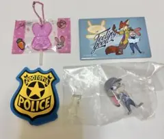ズートピア ジュディ フィギュア キーホルダー バッジ マグネット