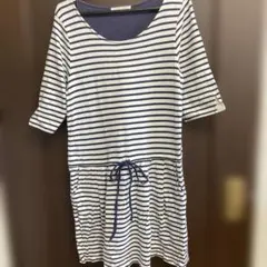 chocol raffine ストライプ 半袖ワンピース