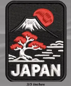 JAPAN 富士山 盆栽 刺繍ワッペン パッチのサムネイル