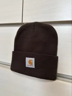 【新品未使用】Carhartt ニット帽 ダークブラウン