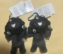 黒ミャクミャク　カラビナ付きマスコット　立ち　2個セット