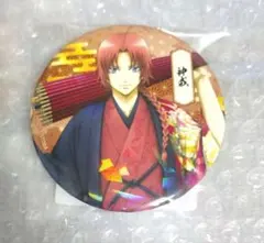 銀魂 神威 マルイ ホログラム缶バッジ 75mm 片面花柄和装
