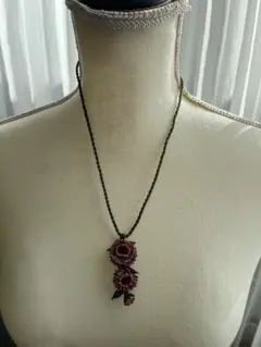 トルコイーネオヤ花モチーフ ネックレス