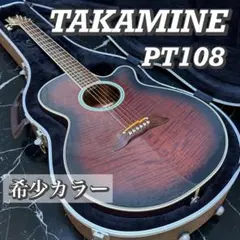 タカミネ　Takamineエレアコ　PT108k ハードケース付 Yahoo!オークション - 「タカミネ pt-108」アコースティックギター