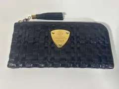 ATAO アタオ limoルーク 長財布 L字ファスナー レザー ネイビー