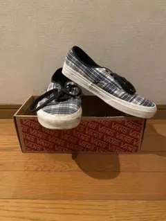VANS USライン　オーセンティック　チェック柄 グリーン/ホワイト