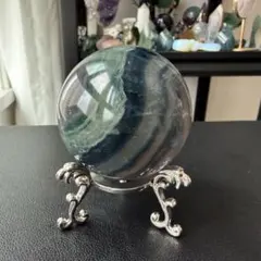 天然石 モリオン スフィア 漆黒の黒水晶 38.5ミリ 【台座付き】 - メルカリ