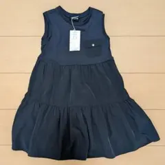 COMME CA ISM ネイビー ノースリーブワンピース 110A