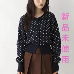 Heather ドットカーディガン