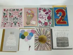グリーティングカード 9枚セット まとめ売り　誕生日　母の日