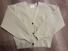 【美品】YECCA VECCA リブカーディガン ライトベージュのサムネイル