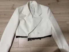 ZARA テーラードジャケット ホワイト レースのサムネイル
