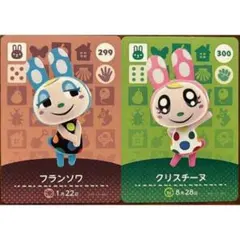 amiibo どうぶつの森 フランソワ クリスチーヌ