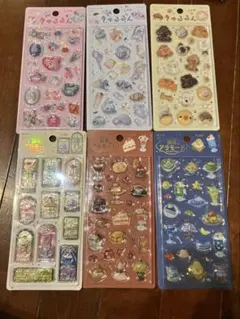 【匿名配送/未開封】きゅるるんシール 喫茶アラモード 6枚セット