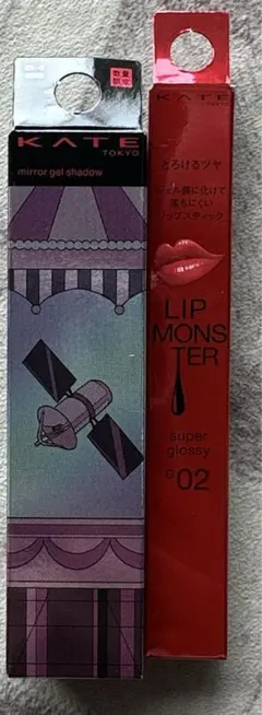KATE ツヤバースG02,ミラージェルシャドウEX-3