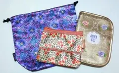 ANNA SUI 巾着&マルチケース&JILL STUART ポーチセット