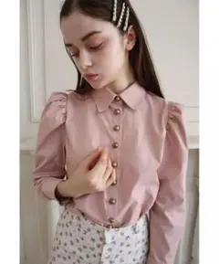 é button blouse pink エピヌ　epineのサムネイル