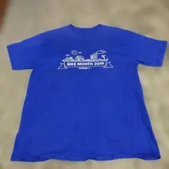 Hanes BIKE MONTH 2019 Tシャツ ブルー L