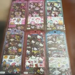ドロップジュエリーシール　6枚セット　サンリオ