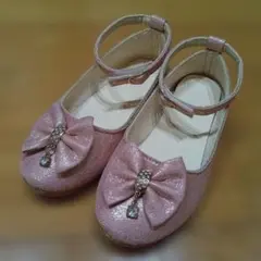 アンクルストラップ付き　バレエシューズ19センチ