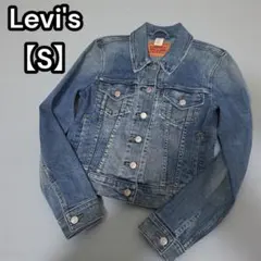 リーバイス【Levi's】デニムジャケット Gジャン インディゴ ダメージ風 S