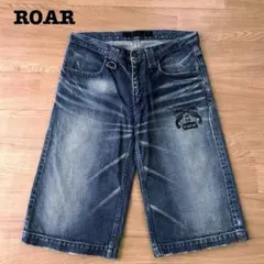 u*e様 ロアー ROAR デニムショートパンツ プリント　 W80 Sサイズのサムネイル