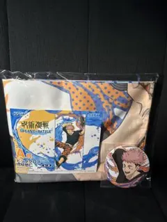 呪術廻戦 セガラッキーくじ 虎杖悠仁 缶バッジ ビッグクロス セット