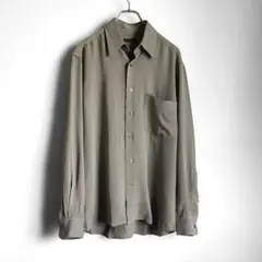 90s 香港製 Donna Karan New York レーヨンシャツ