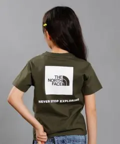 夏物★ザノースフェイス キッズ スクエアロゴTシャツ 140㎝ 定価4,180円