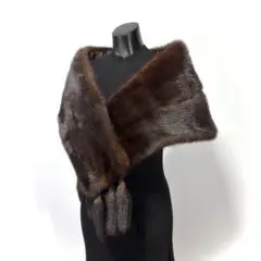 美品✨ セーブルファー 大判ショール 本毛皮 リアルファー SABLE 