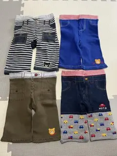 【4枚セット】ホットビスケッツ　ミキハウス　レギンス　スパッツ　80〜90