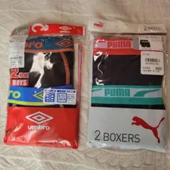 umbro & PUMA 140サイズ ボクサーパンツ 4枚組