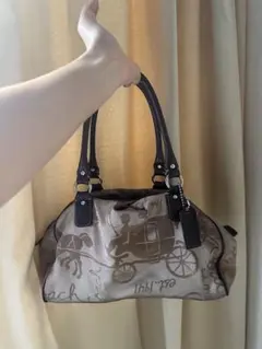 COACH 馬車柄 トートバッグ ハンドバッグ