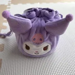 マチ付きマスコット巾着　クロミ