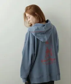 美品✨【BERKLEY×RUSSELL】コラボパーカー　バックデザイン　綿　F