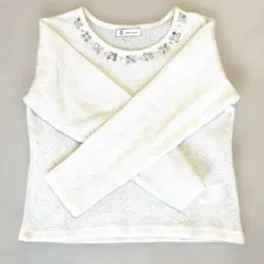 〈ROPEPICNIC〉ビジュー付きカットソー