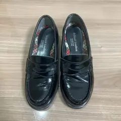 【美品】HARUTA ハルタ　21.5㎝　黒　ローファー