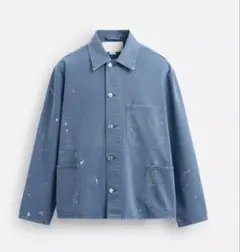 ZARA ペイントスプラッター シャツジャケット L 美品 MAN ザラマン