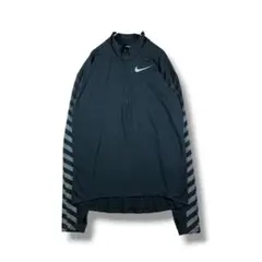 【1085】　NIKE　ランニングジャージ　サイズS　ブラック