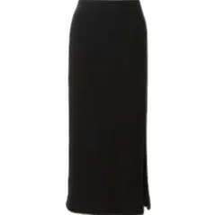 ユニクロ　メリノブレンドリブスカート　ブラック　Sサイズ