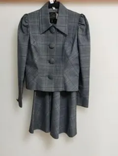 昭和　レトロ　ペルソネ　ジュネ TOKYO チェック柄 セットアップ スーツ