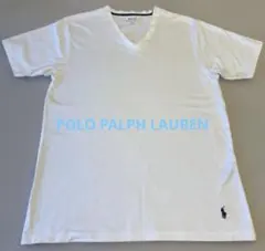 POLO RALPH LAUREN ホワイト Vネック Tシャツ M
