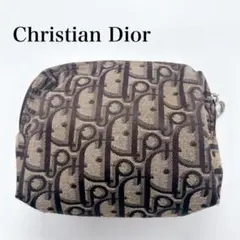 Christian Dior トロッター柄 ポーチ デニム 化粧ポーチ ロゴ - メルカリ