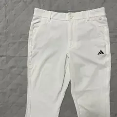 ●アディダスゴルフ●ストレッチパンツ ホワイト 79 白 スラックス 3ライン