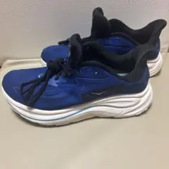 HOKA CLIFTON 10 27.0cm ワイド　コバルトブルー