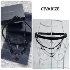 CIVARIZE 多連ネックレス十字架 CIVARIZE【シヴァーライズ】 多重クロスオリジナルチェーン