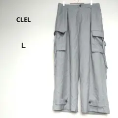 クレイル L グレー カーゴワイドパンツ